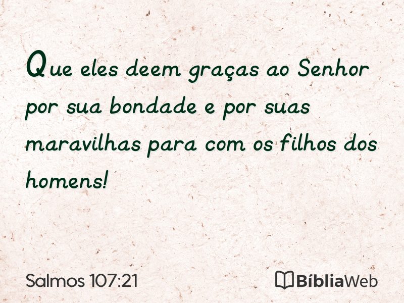 Salmos 107:21 em imagem para compartilhar