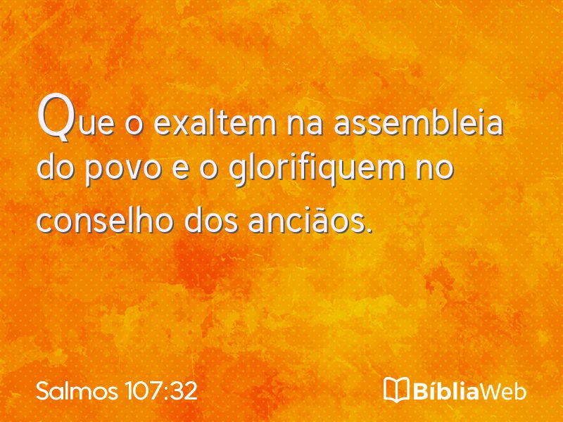 Salmos 107:32 em imagem para compartilhar