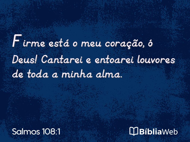 Salmos 108:1 em imagem para compartilhar