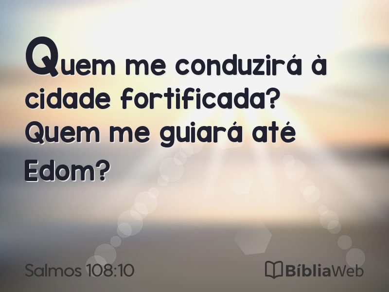 Salmos 108:10 em imagem para compartilhar