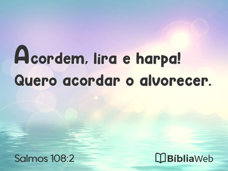 Salmos 108:2 em imagem para compartilhar