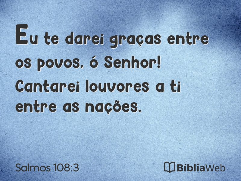Salmos 108:3 em imagem para compartilhar
