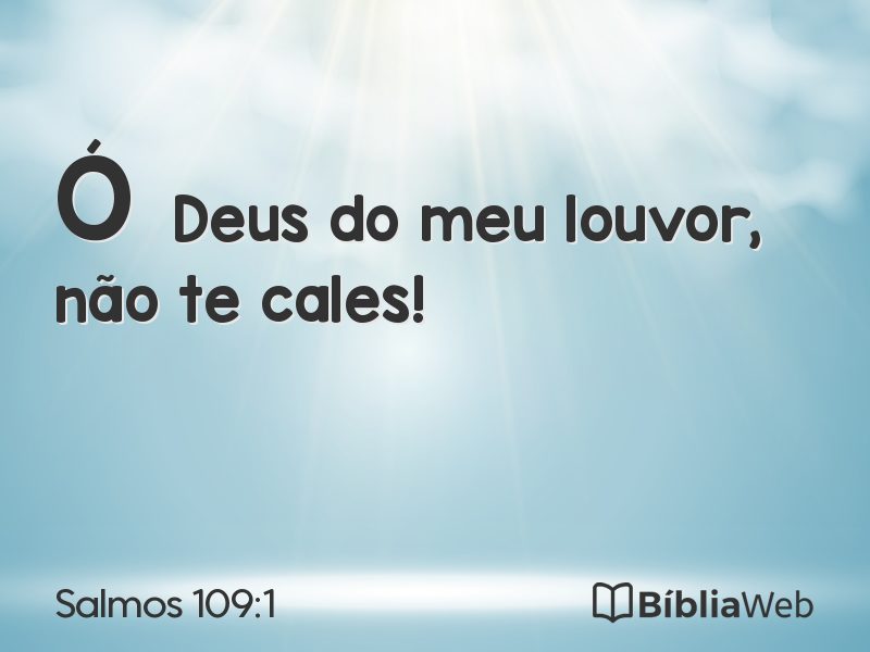 Salmos 109:1 em imagem para compartilhar
