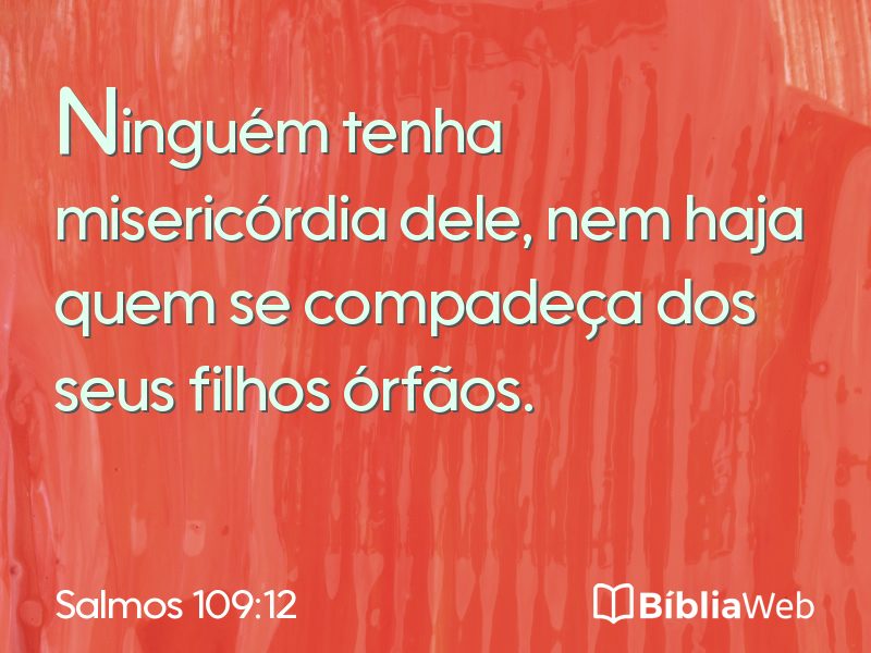 Salmos 109:12 em imagem para compartilhar