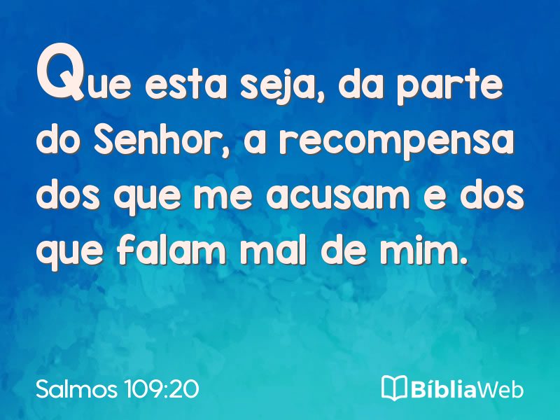 Salmos 109:20 em imagem para compartilhar