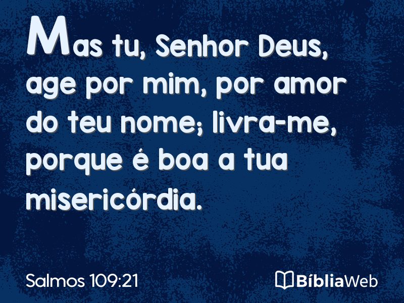 Salmos 109:21 em imagem para compartilhar