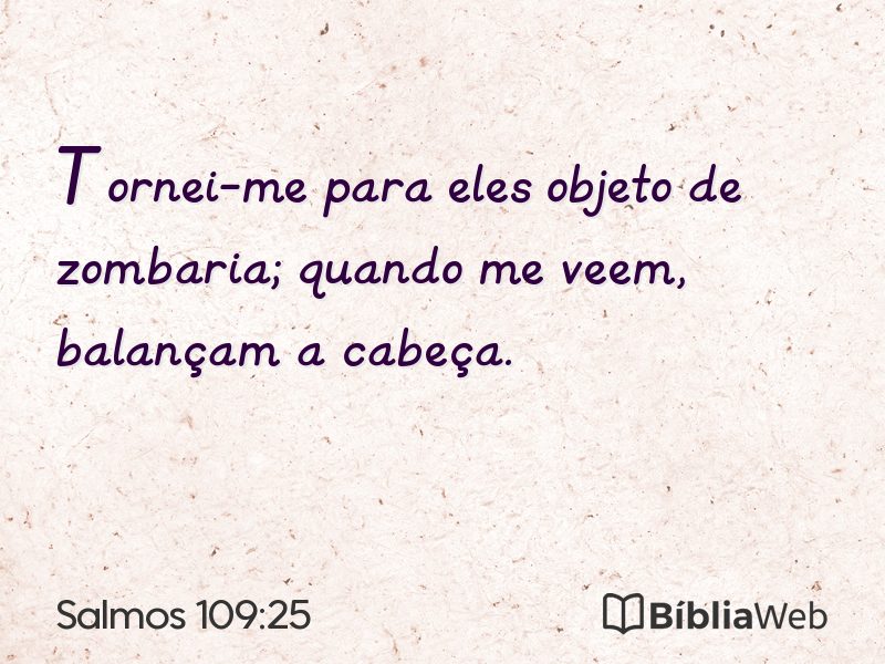 Salmos 109:25 em imagem para compartilhar