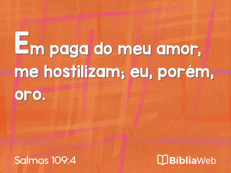 Salmos 109:4 em imagem para compartilhar