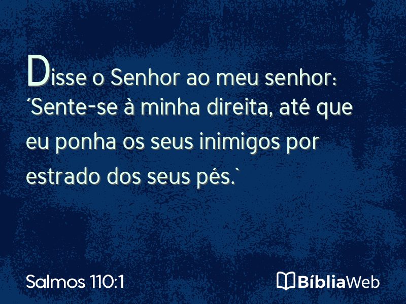 Salmos 110:1 em imagem para compartilhar