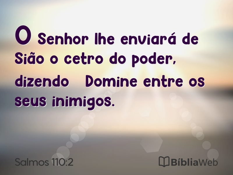 Salmos 110:2 em imagem para compartilhar