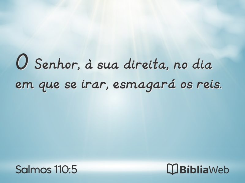 Salmos 110:5 em imagem para compartilhar