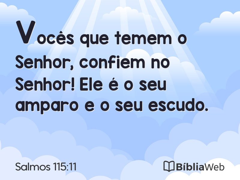 Salmos 115:11 em imagem para compartilhar