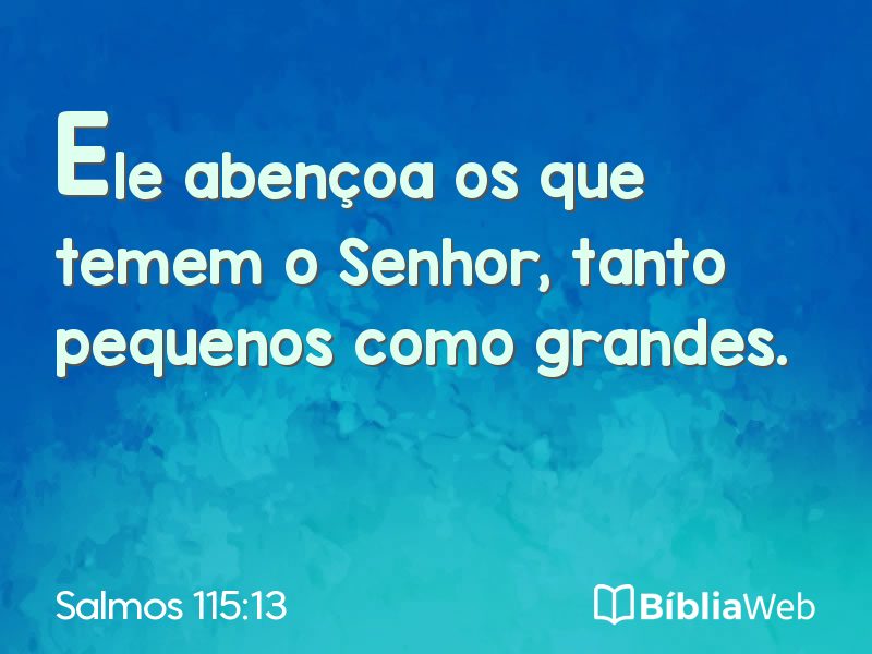 Salmos 115:13 em imagem para compartilhar