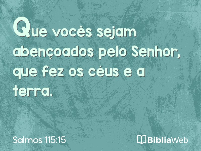 Salmos 115:15 em imagem para compartilhar