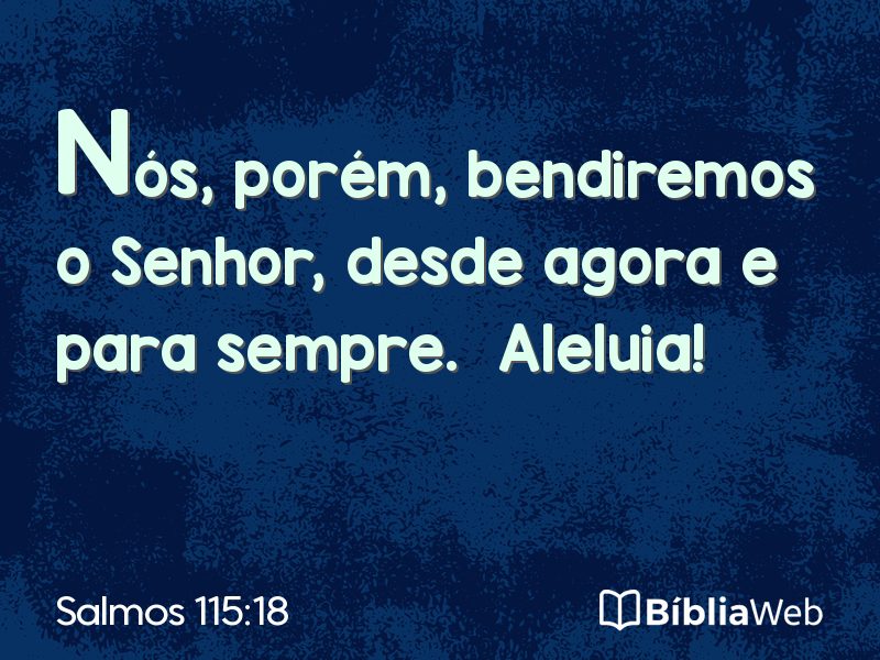 Salmos 115:18 em imagem para compartilhar