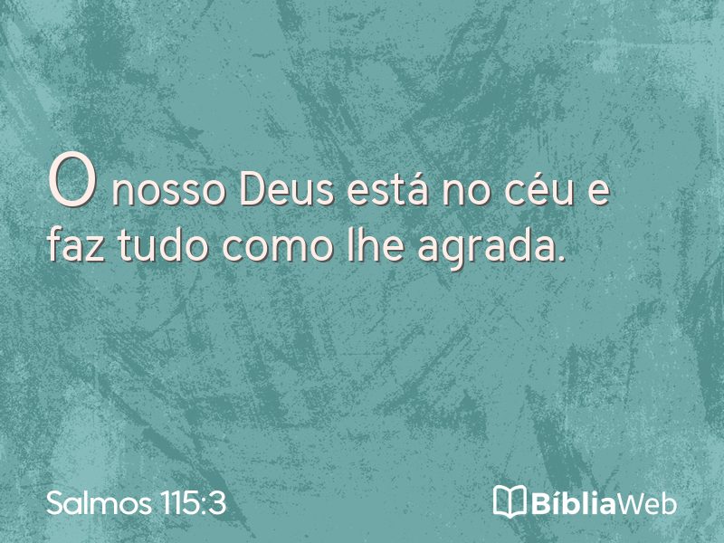 Salmos 115:3 em imagem para compartilhar