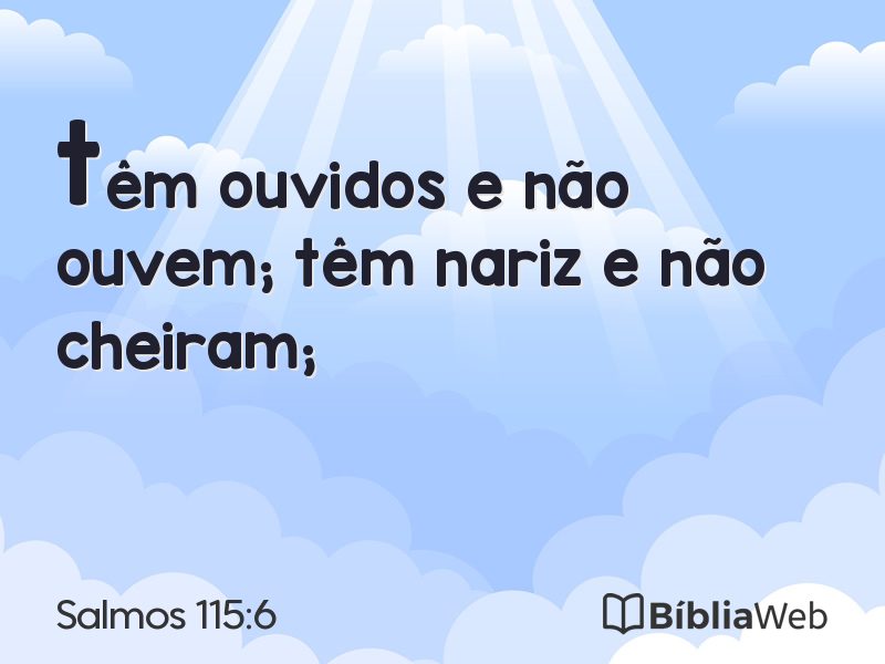 Salmos 115:6 em imagem para compartilhar