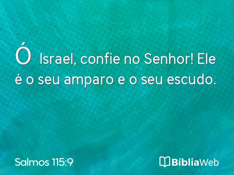 Salmos 115:9 em imagem para compartilhar