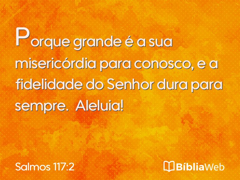 Salmos 117:2 em imagem para compartilhar