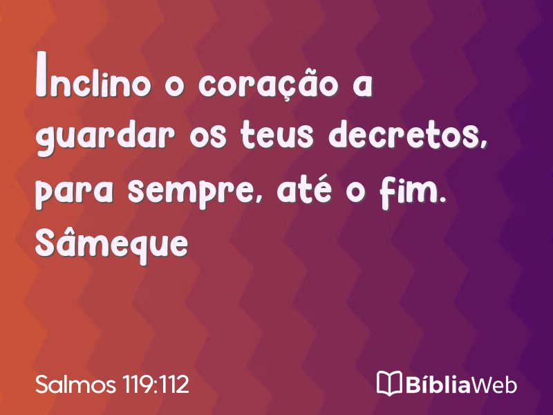 Salmos 119:112 em imagem para compartilhar