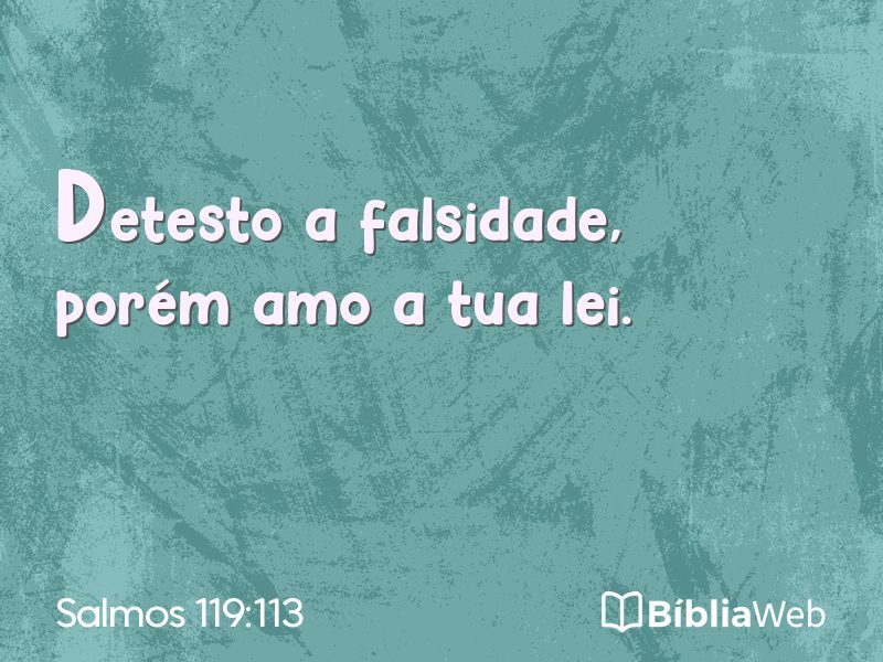 Salmos 119:113 em imagem para compartilhar