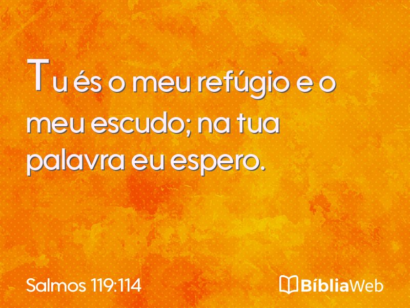 Salmos 119:114 em imagem para compartilhar