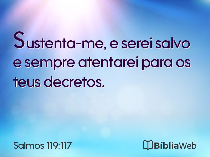 Salmos 119:117 em imagem para compartilhar
