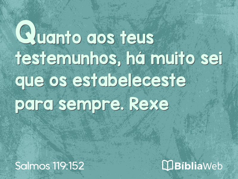Salmos 119:152 em imagem para compartilhar