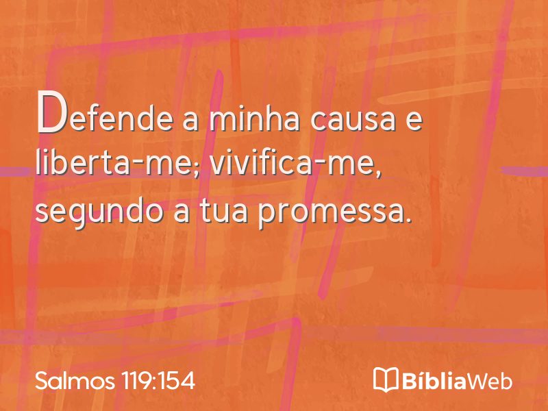 Salmos 119:154 em imagem para compartilhar