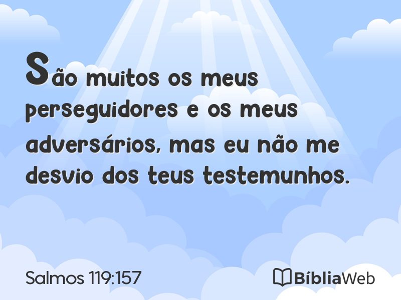 Salmos 119:157 em imagem para compartilhar
