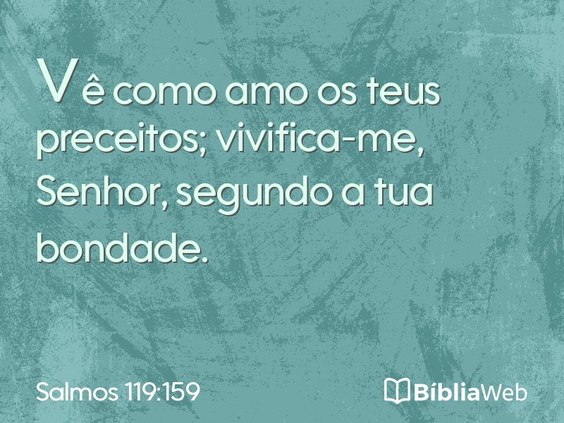 Salmos 119:159 em imagem para compartilhar