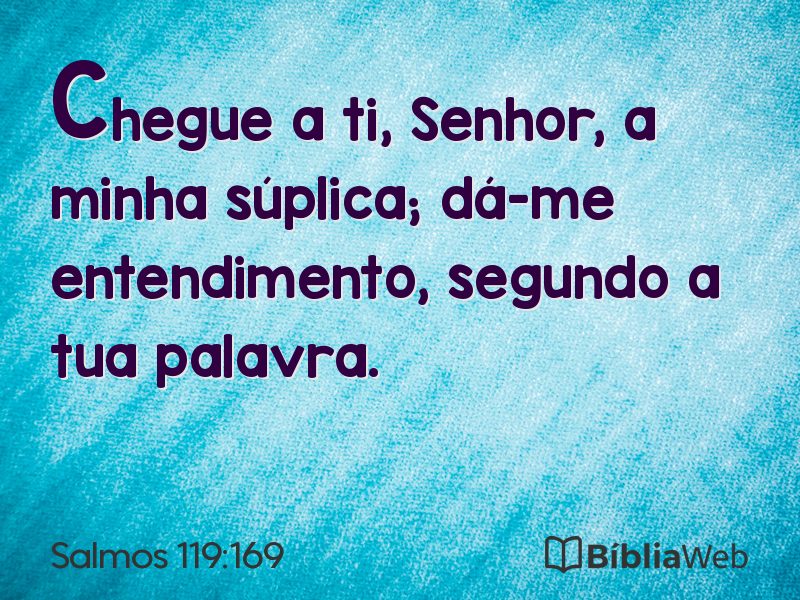 Salmos 119:169 em imagem para compartilhar