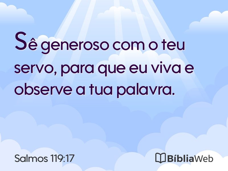 Salmos 119:17 em imagem para compartilhar