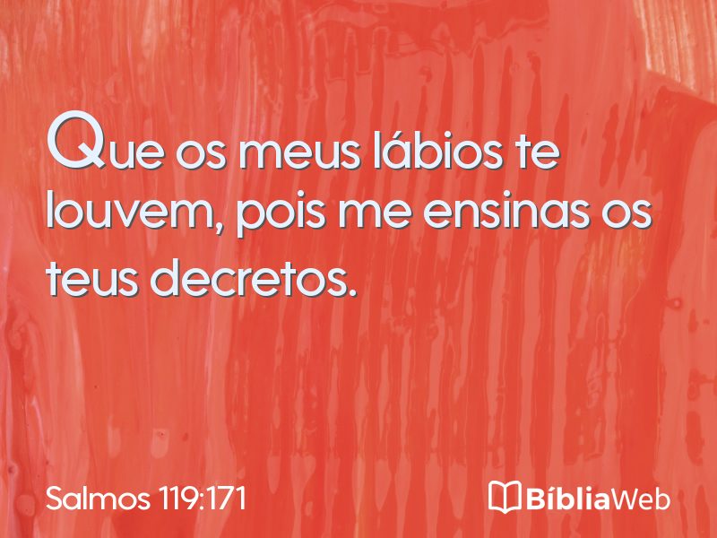 Salmos 119:171 em imagem para compartilhar