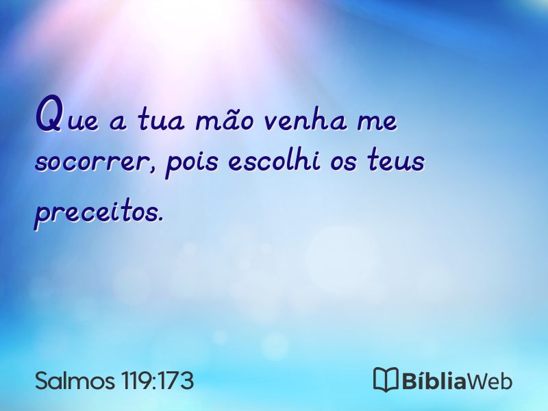 Salmos 119:173 em imagem para compartilhar