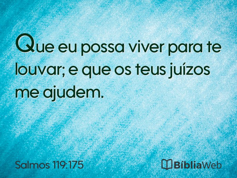 Salmos 119:175 em imagem para compartilhar