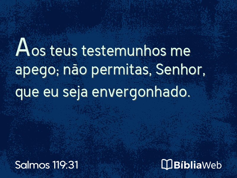 Salmos 119:31 em imagem para compartilhar