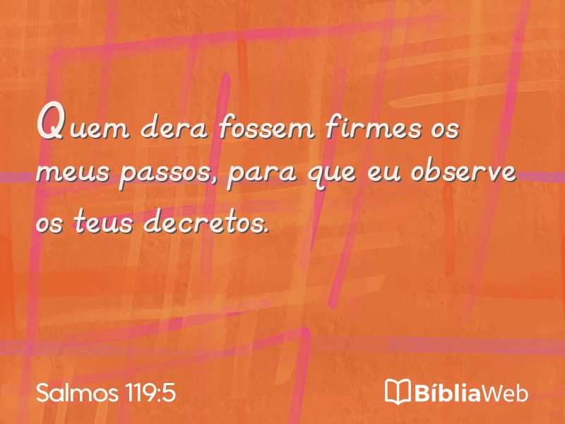 Salmos 119:5 em imagem para compartilhar