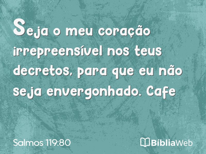 Salmos 119:80 em imagem para compartilhar