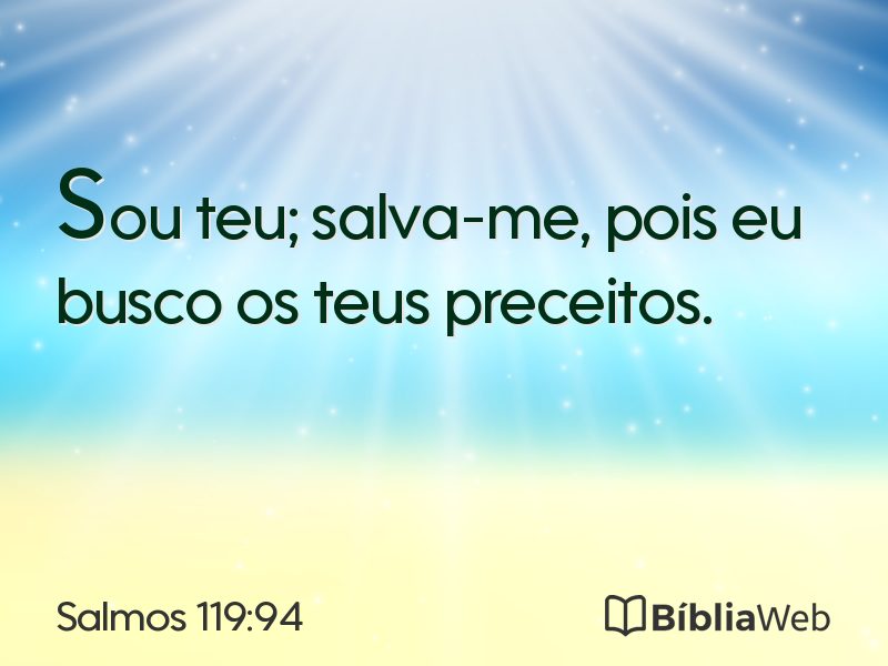 Salmos 119:94 em imagem para compartilhar