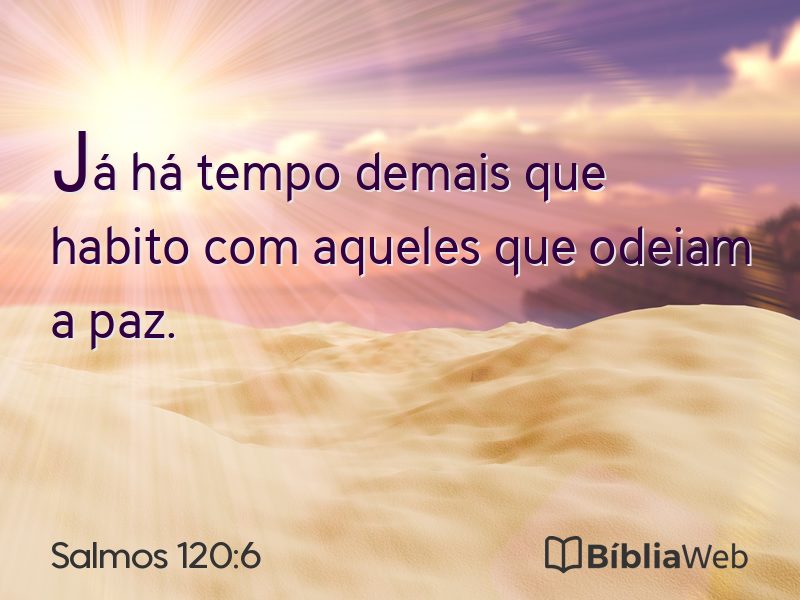 Salmos 120:6 em imagem para compartilhar