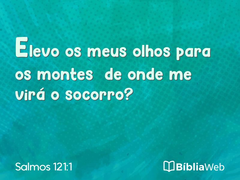 Salmos 121:1 em imagem para compartilhar