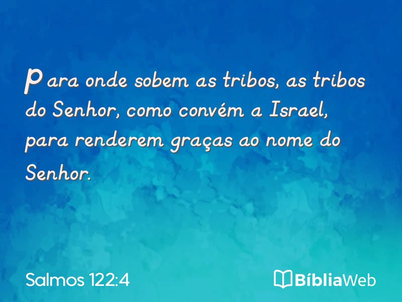 Salmos 122:4 em imagem para compartilhar
