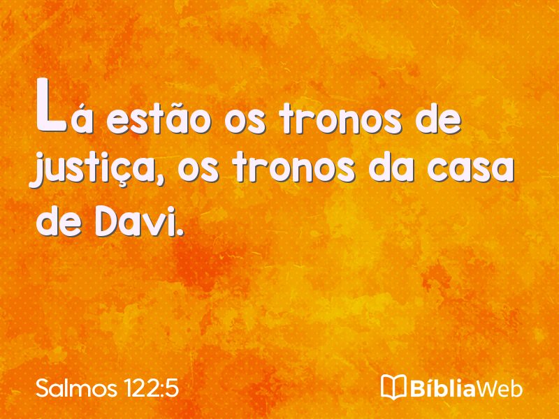 Salmos 122:5 em imagem para compartilhar