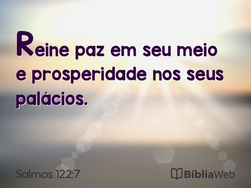 Salmos 122:7 em imagem para compartilhar