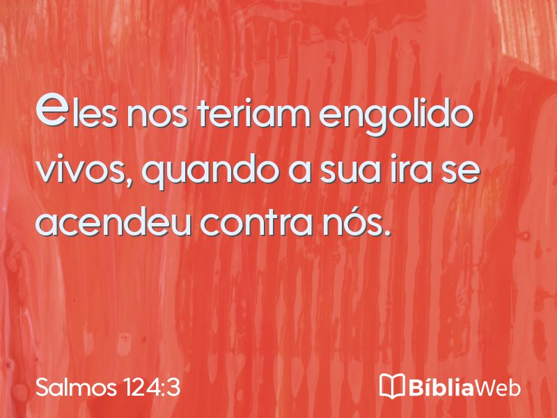 Salmos 124:3 em imagem para compartilhar