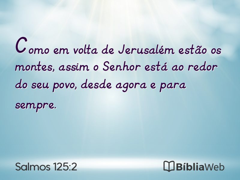 Salmos 125:2 em imagem para compartilhar