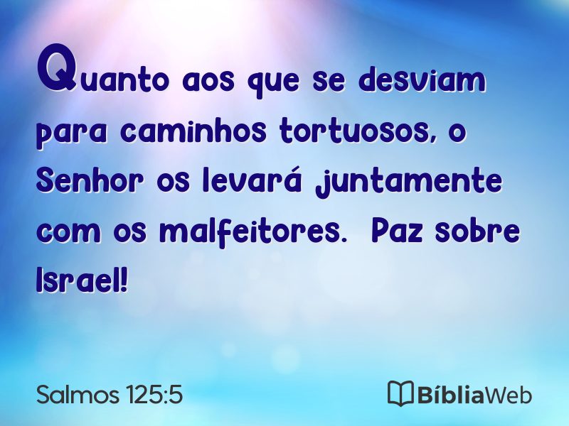 Salmos 125:5 em imagem para compartilhar