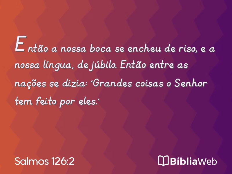 Salmos 126:2 em imagem para compartilhar
