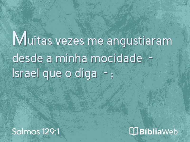 Salmos 129:1 em imagem para compartilhar